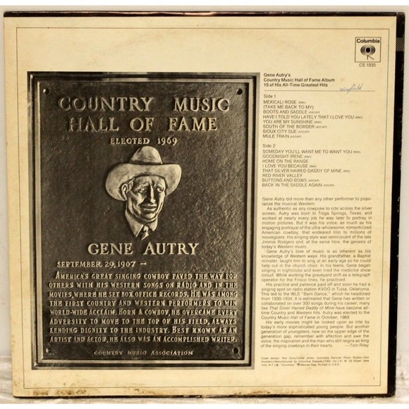 3 VTG Country Albums Vinyls LP Gene Autry Waylon and Willie Nelson WWII Marlboro - Picture 11 of 12